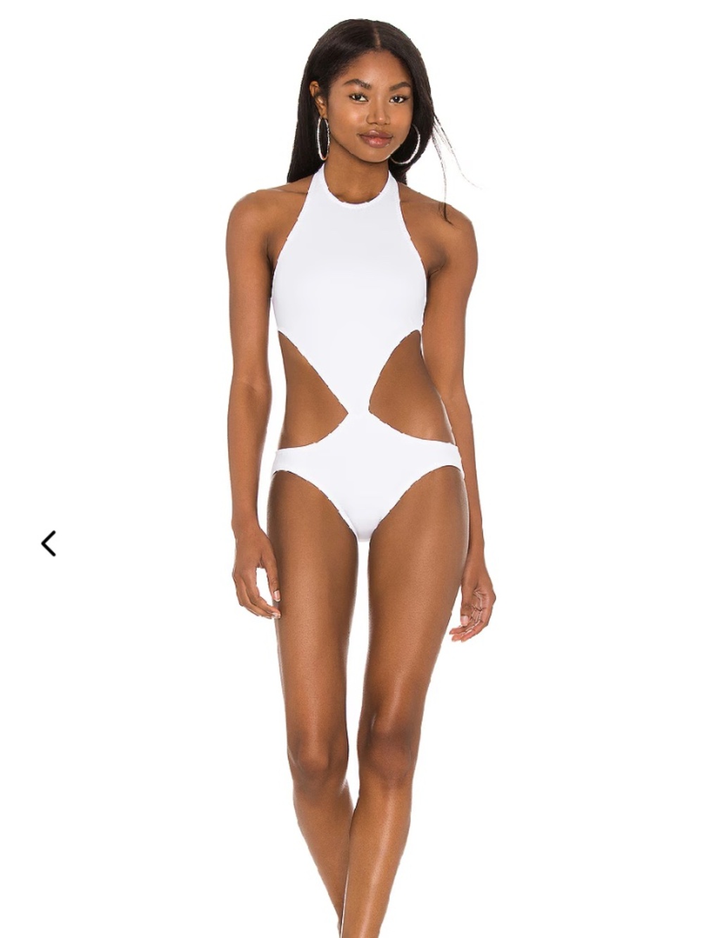 0044 NORMA KAMALI CHUCK SWIMSUIT ONE PIECE COLOR WHITE SIZE S NWT